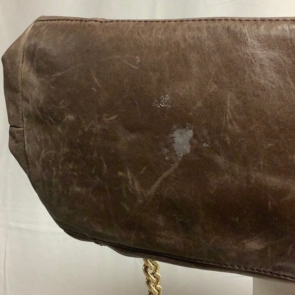 Badgley Mischka Large Chain Leather Shoulder Bag - Picture 10 of 16